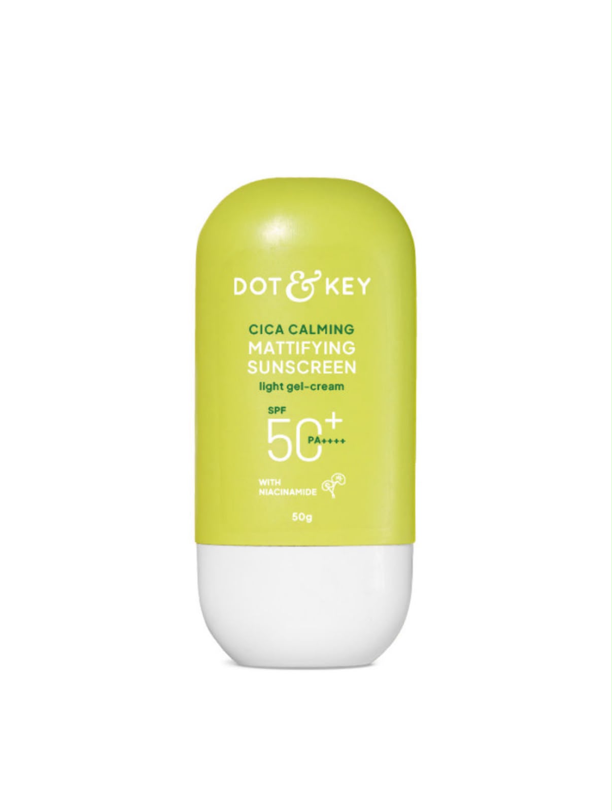Dot & Key Cica Calming Mattifying Sunscreen In-Vivo Tested SPF 50+ PA++++, With Niacinamide