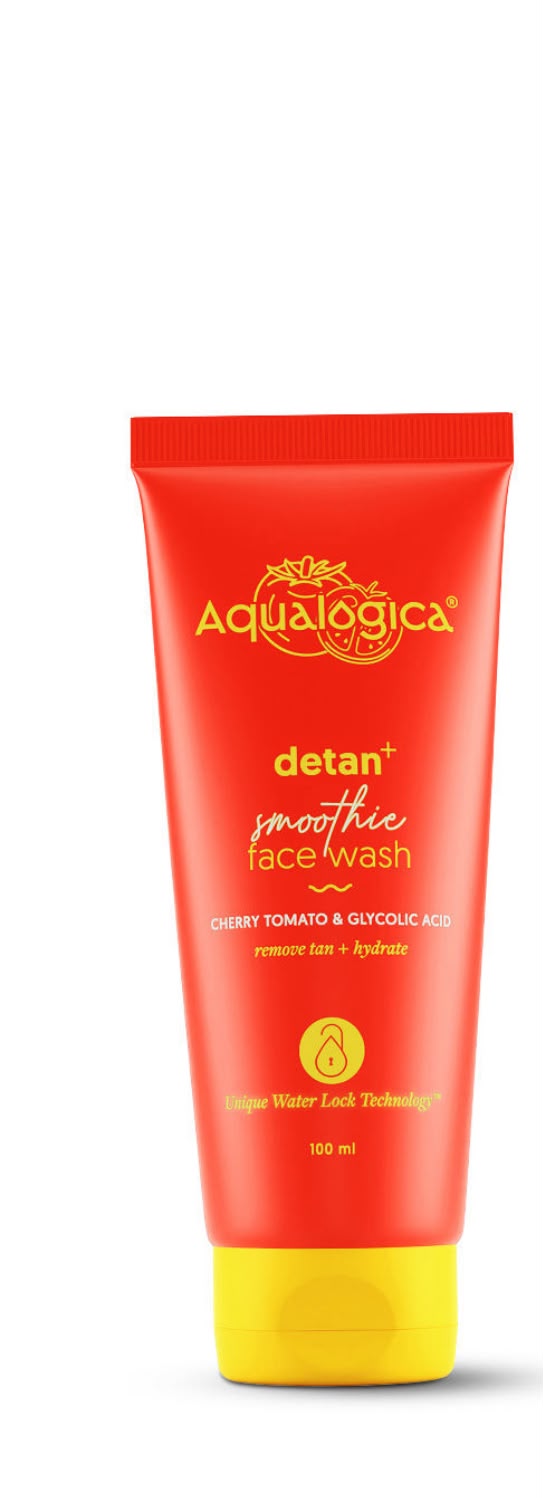 Aqualogica Detan+ Smoothie Face Wash with Glycolic Acid & Cherry Tomato for Tan removal