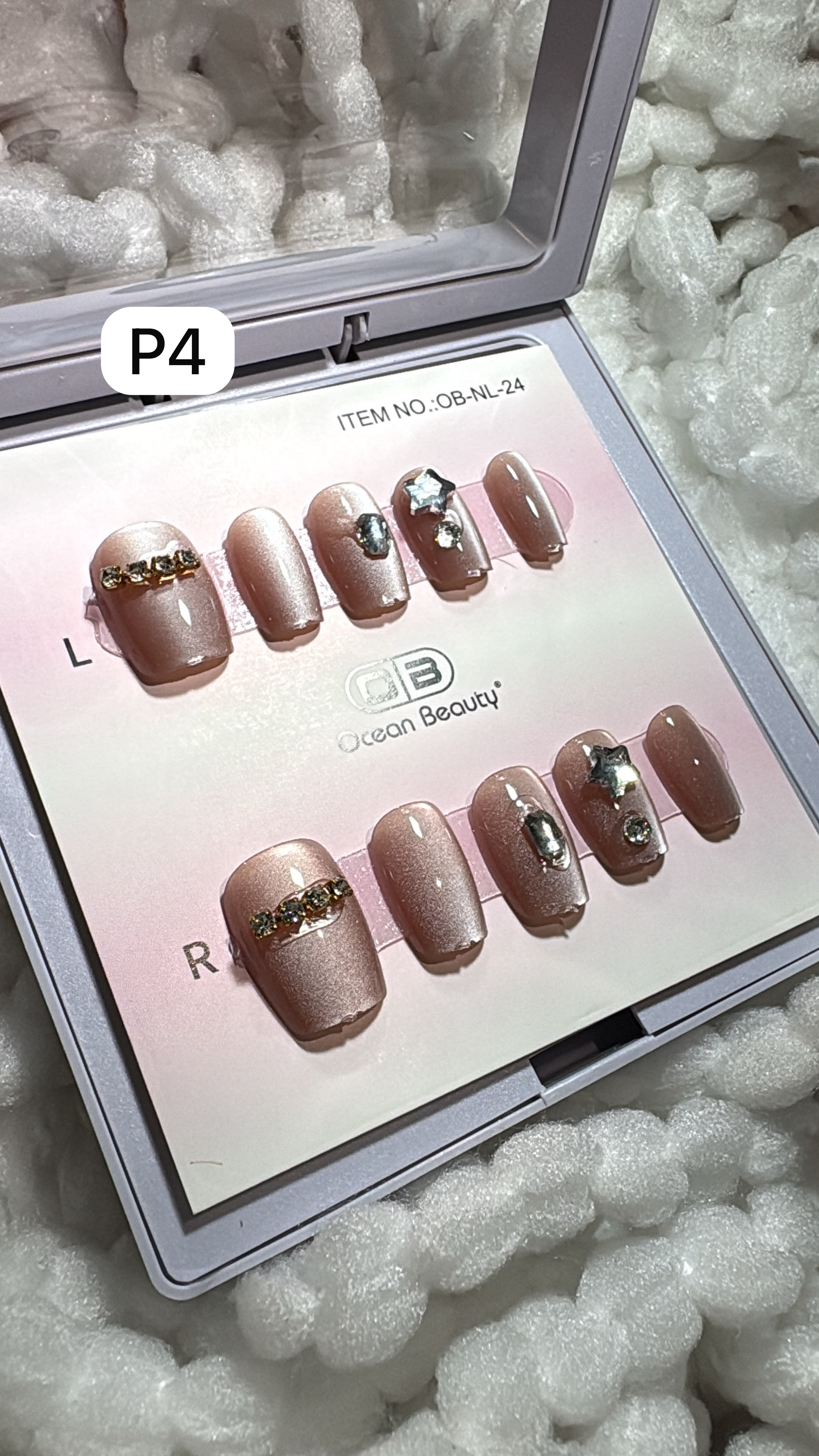 short cateye nails