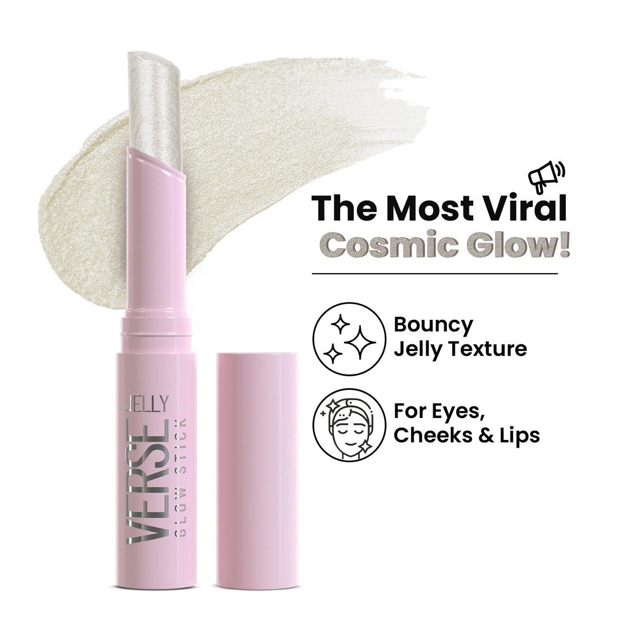 Swiss Beauty Jelly Verse Glow Eyeshadow Stick , Rich Color Payoff, Crease-Proof